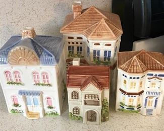 Avon collectible porcelain canisters