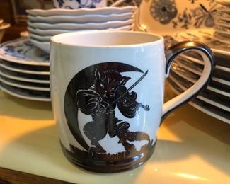 Vintage silver overlay mug