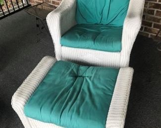 Wicker Chair / Ottoman $ 82.00