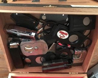 Tobacciana accessories and boxes. LOTS of boxes !!