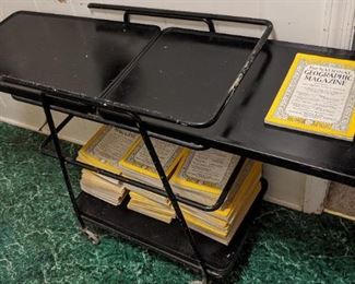 National Geographic Magazines/Typewriter Stand