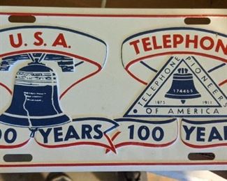 Telephone Pioneers License Plate