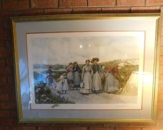 Large Berry Pickers Print