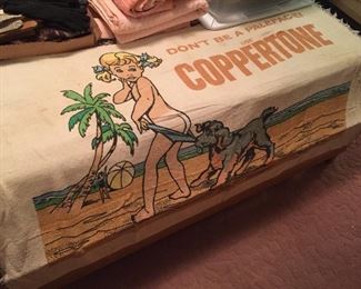 Vintage Coppertone Beach Towel