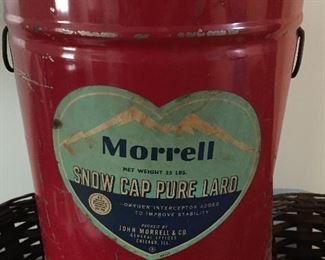 Morrell Snow Cap Pure Lard Can (25 lb.)