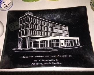 Local Asheboro, N.C. Advertising Ashtrays