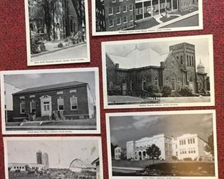 Vintage Black & White Post Cards from Clinton & Asheboro, NC