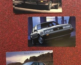 1987 Pontiac Post Cards