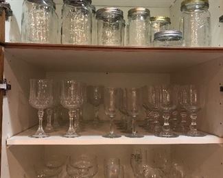 Glassware and canning jars 