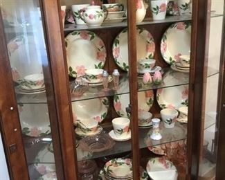 Desert Rose China 67 pieces including 3 nesting Mixing bowls and other serving pieces All $375