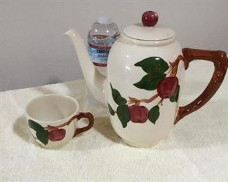 Franciscan Apple Coffee Pot & Cup both for $25
