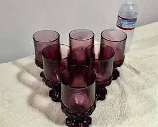 Vintage Water Glasses Set of 6 $40