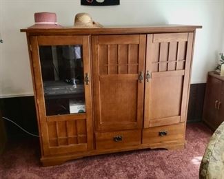 Oak Entertainment Center $45