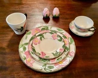 Desert Rose China 67 pieces including 3 nesting Mixing bowls and other serving pieces All $375