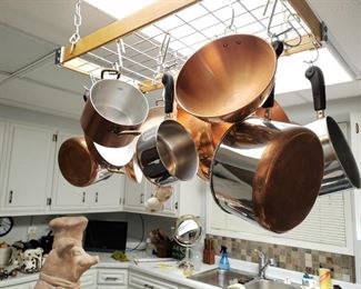 Copper Pots and Pans. Revere Ware Pots and Pans