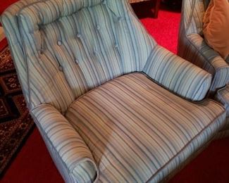 Vintage  70's Stripped Barrel Chairs