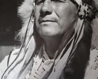 Picture of Native American who was the greeter at Knott's Berry Farm 