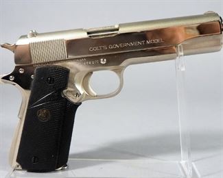 Colt MK IV/Series 70 Government Model .45 Auto Pistol SN# 37596G70, With 3 Total Mags, 3 Extra Pairs Of Grips, In Hard Case