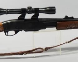 Remington Model 760 Gamemaster 30-06 SPRG Pump Action Rifle SN# B7321428, With Weaver Marksman 4x Scope And Leather Sling
