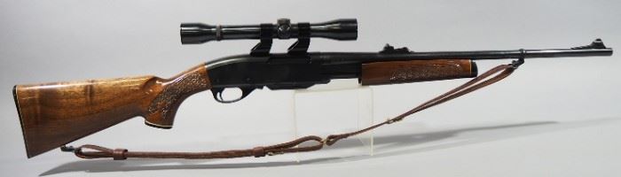 Remington Model 760 Gamemaster 30-06 SPRG Pump Action Rifle SN# B7321428, With Weaver Marksman 4x Scope And Leather Sling