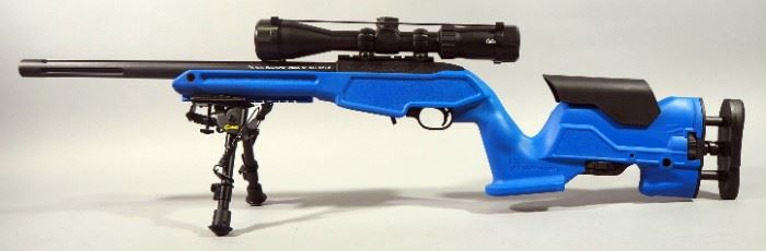 Ruger Model 10/22 .22 LR Rifle SN# 824-79646, With Cabela's 3-9x40 Scope, Caldwell Bipod, Extendable Butt Stock