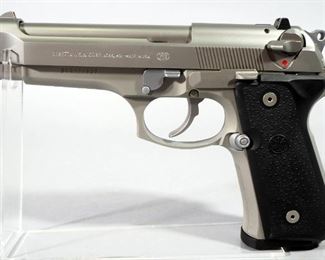 Beretta Model 92FS 9mm Pistol SN# BER227527, With 2 Total Mags, Extra Grips And Paperwork, In Original Hard Case