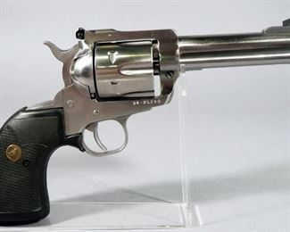 Ruger New Model Blackhawk .357 MAG 6-Shot Revolver SN# 34-25240, With Speed Loader And Paperwork, In Hard Case