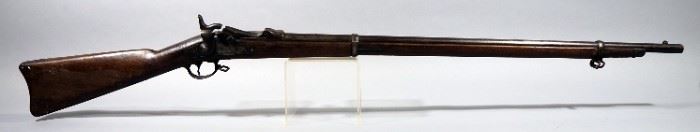 U.S. Springfield Civil War Black Powder Rifle SN# Not Found, Split In Stock