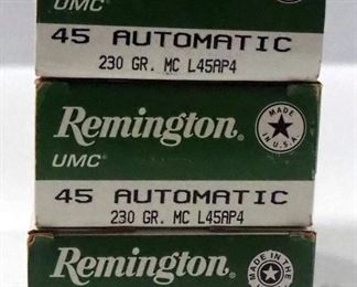 Remington 45 Auto Ammo Approx 150 Rds