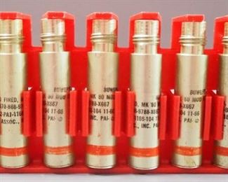 US Navy Signal Hand Fired, MK80 MOD Qty 7 And Firing Tube, In Pouch