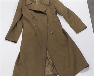 Vintage Military Wool Overcoat