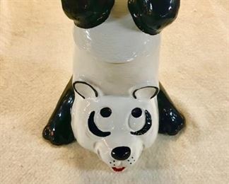 c.1978, "McCOY" Upside Down Panda Cookie Jar #210 