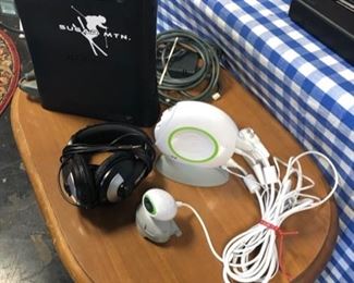 "XBOX 360" & 2  Games, "LEAP FROG" and Several Sets of Headphones 