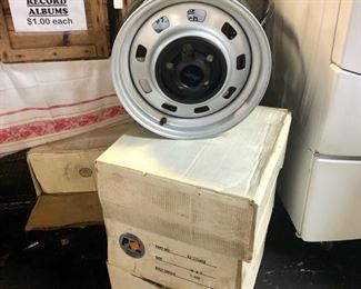 "JEEP" Wheels, Set of 4, still in original boxes, Part #62-575450, 15" x 7", Bolt Circle 5-45