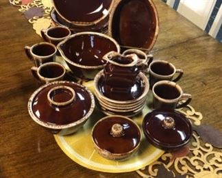 Vintage USA, HULL, McCOY Brown Dip Pottery/Dishes