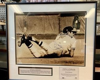 Autographed "BROOKS ROBINSON" 1970 Hall of Fame MVP, with Cert. of Auth., 16" x 18" framed