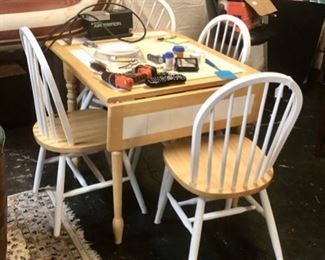 5-Piece Dinette Set with Drop Leaf Table