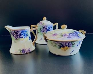 Set of Nippon china cups, saucers and lunch dish not shown.