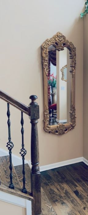 Gilded new hall mirror.