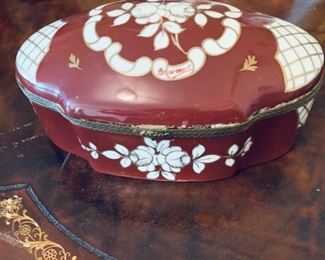 Decorative porcelain box.