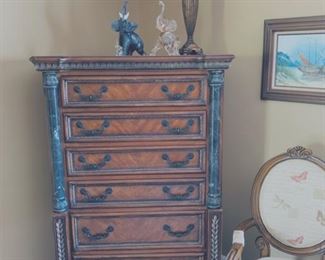 Baroque style tall chest.