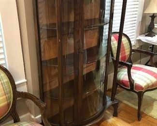 Curved Front China Cabinet