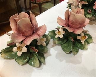 Capodimonte Candle Holders