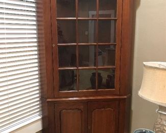 Large Federal Style Corner Cabinet