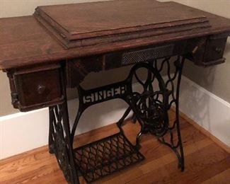 Victorian Oak Sewing Machine