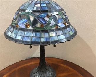 Tiffany Style Leaded Glass Lamp