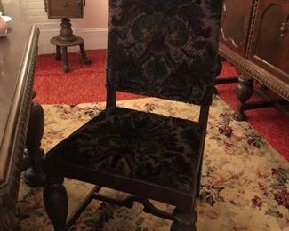Set of 6 Dining Chairs (1 is an arm chair)