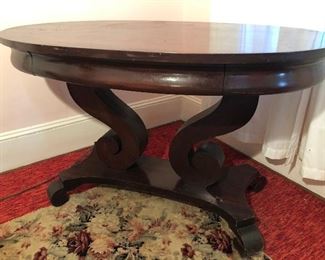 Empire Revival Library Table