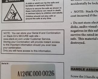 Serial number of Stack-on