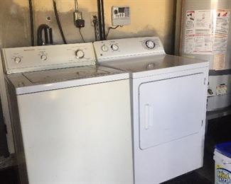 Washer and dryer.